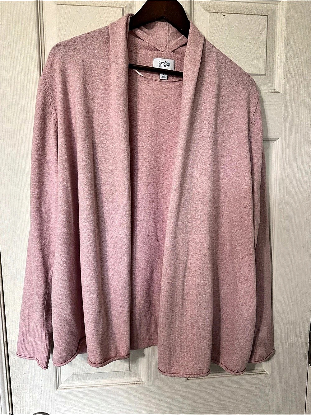 Croft & Barrow Pink Cardigan Size XL Like New